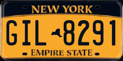 NY license plate GIL8291
