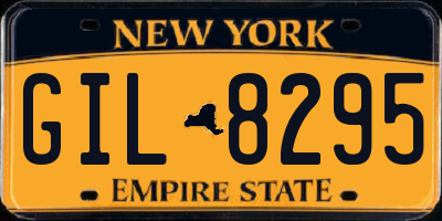NY license plate GIL8295