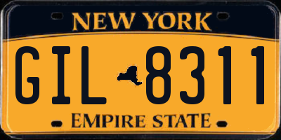 NY license plate GIL8311