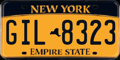 NY license plate GIL8323