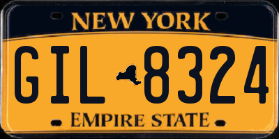 NY license plate GIL8324