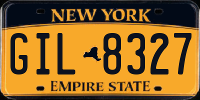 NY license plate GIL8327