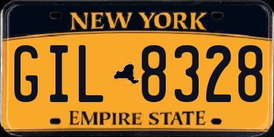 NY license plate GIL8328