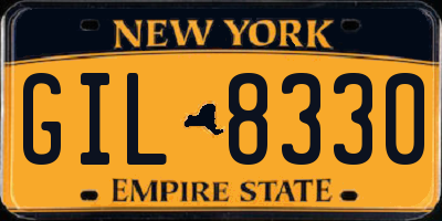 NY license plate GIL8330