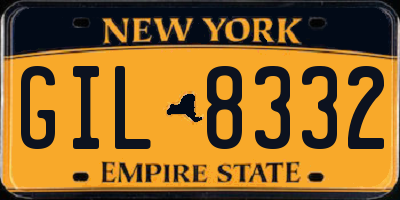 NY license plate GIL8332