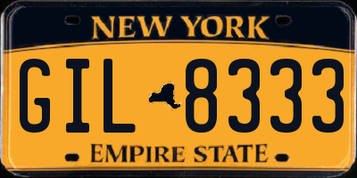 NY license plate GIL8333
