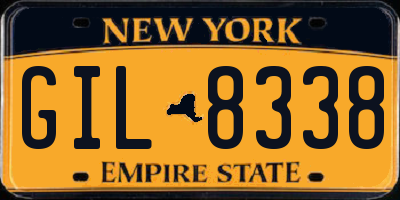NY license plate GIL8338