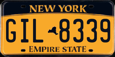 NY license plate GIL8339