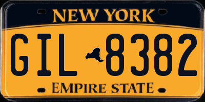 NY license plate GIL8382