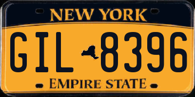 NY license plate GIL8396