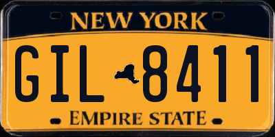 NY license plate GIL8411