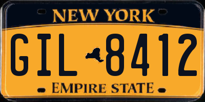 NY license plate GIL8412