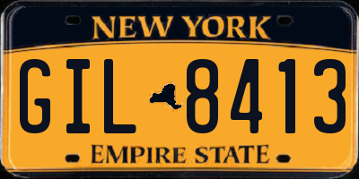 NY license plate GIL8413