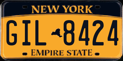 NY license plate GIL8424