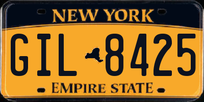 NY license plate GIL8425