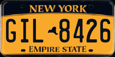 NY license plate GIL8426