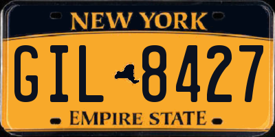 NY license plate GIL8427