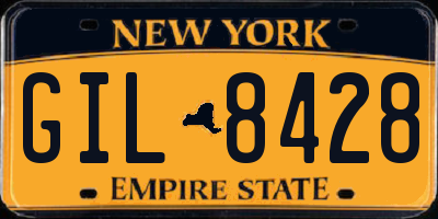 NY license plate GIL8428