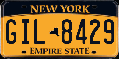 NY license plate GIL8429