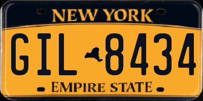 NY license plate GIL8434