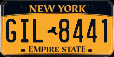 NY license plate GIL8441