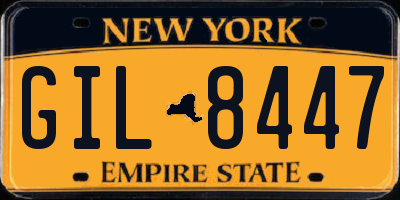 NY license plate GIL8447
