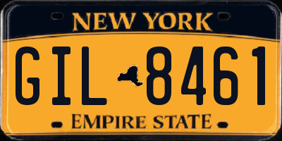 NY license plate GIL8461