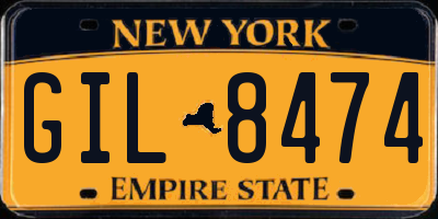 NY license plate GIL8474
