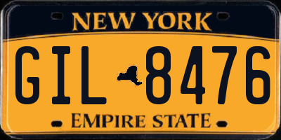 NY license plate GIL8476