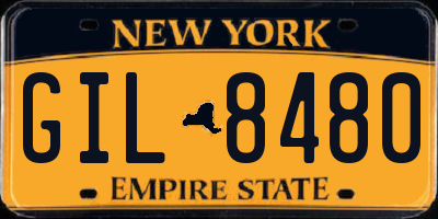 NY license plate GIL8480