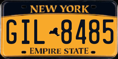 NY license plate GIL8485