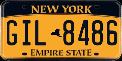 NY license plate GIL8486
