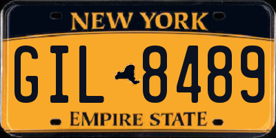 NY license plate GIL8489