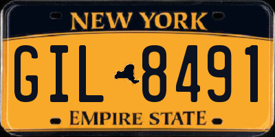 NY license plate GIL8491