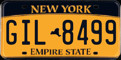NY license plate GIL8499
