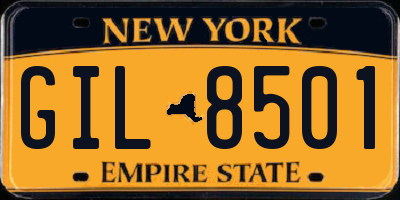 NY license plate GIL8501