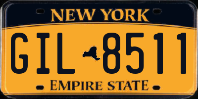 NY license plate GIL8511
