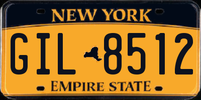 NY license plate GIL8512