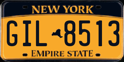 NY license plate GIL8513