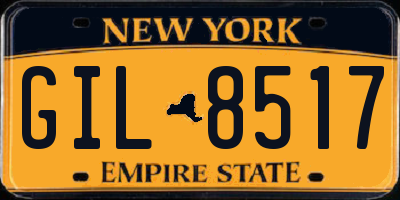 NY license plate GIL8517