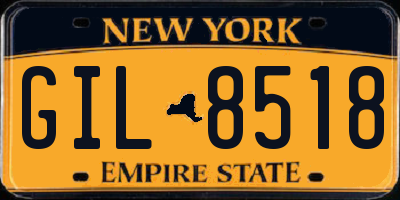 NY license plate GIL8518