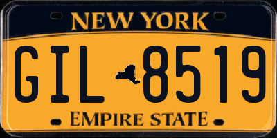 NY license plate GIL8519