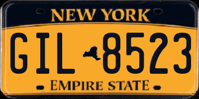 NY license plate GIL8523