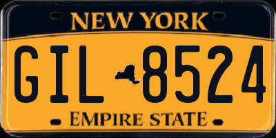 NY license plate GIL8524