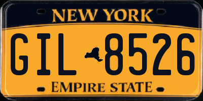 NY license plate GIL8526
