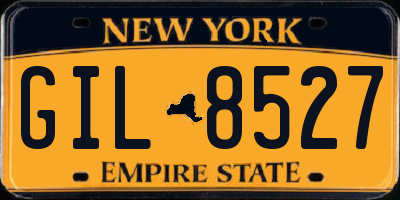 NY license plate GIL8527