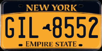 NY license plate GIL8552