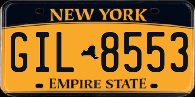 NY license plate GIL8553