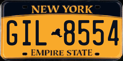 NY license plate GIL8554