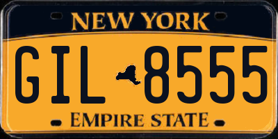 NY license plate GIL8555